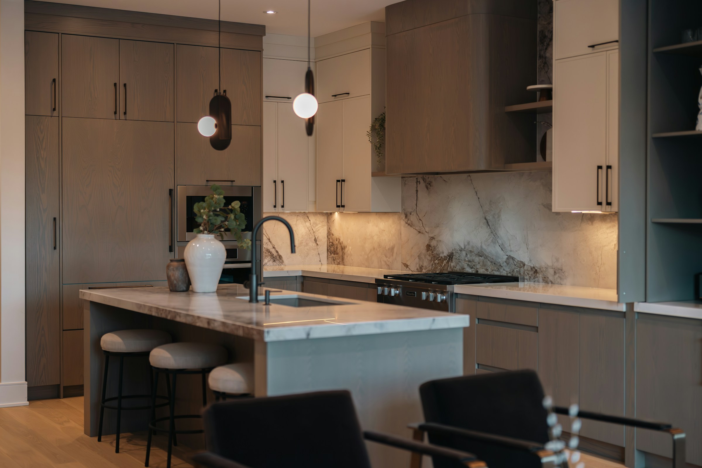 Modern Warm Living Room